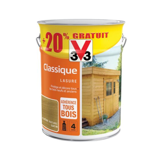 Lasure Classique Chêne Naturel 5 L + 20%