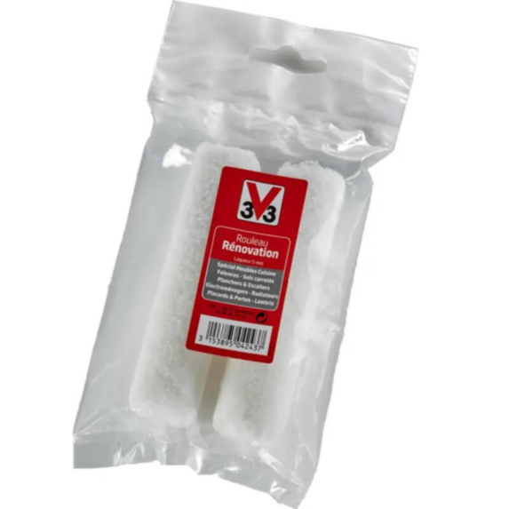 Recharge 2 manchons rouleau peinture rénovation 110mm - V33