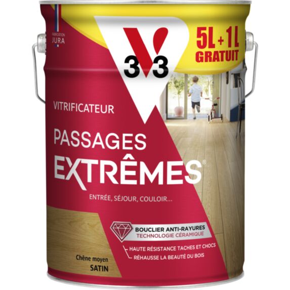 Vitrificateur Passages Extrêmes® Satin CHENE MOYEN 6L