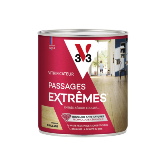 Vitrificateur passages extrêmes aspect incolore brillant 0,75L - V33