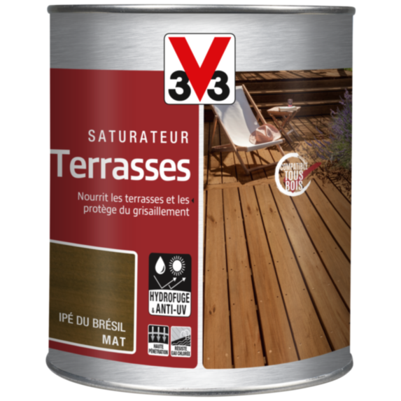 Saturateur pour terrasse coloris Ipé du Brésil 1L - V33