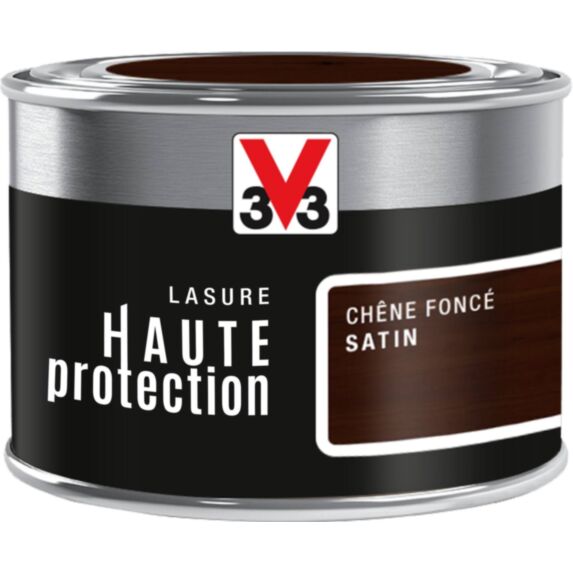 Lasure haute protection chêne foncé 8 ans 125ml - V33