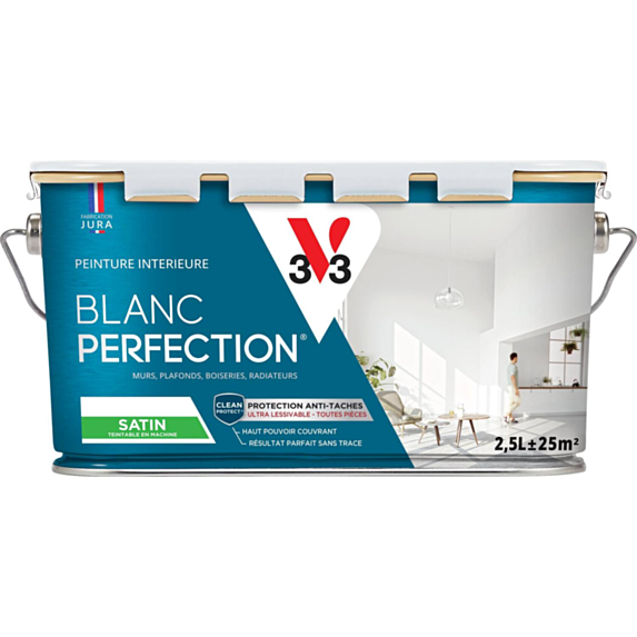 Peinture blanc perfection satin 2,5L