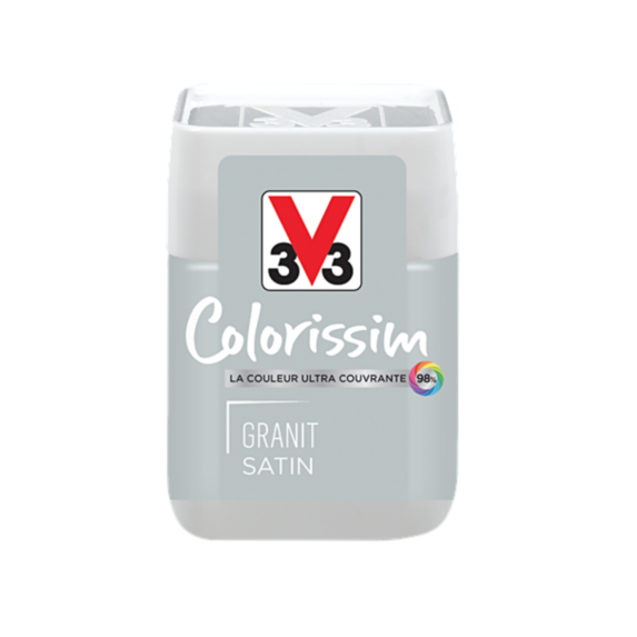 Testeur de peinture multisupport Colorissim granit satin 75ml - V33