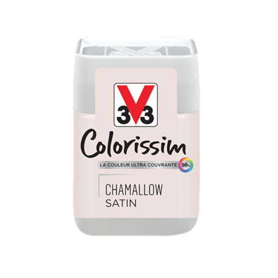 Testeur de peinture multisupport Colorissim chamallow satin 75ml - V33
