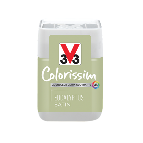 Testeur de peinture multisupport Colorissim eucalyptus satin 75ml - V33