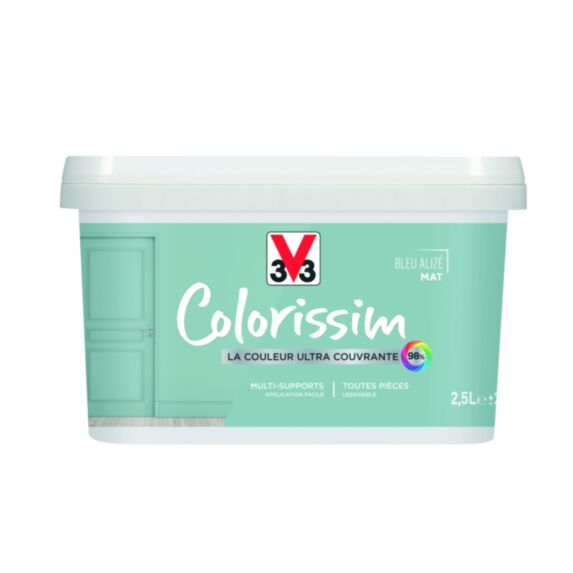 Peinture colorissim 2,5L bleu alizé mat