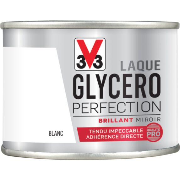 Laque glycéro brillant blanc 125ml - V33