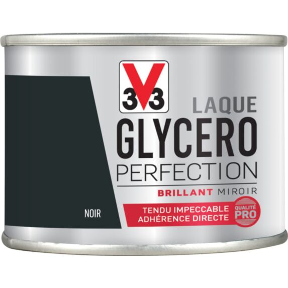 Laque glycéro brillant noir 125ml - V33