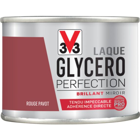 Laque glycéro brillant rouge Pavot 125ml - V33