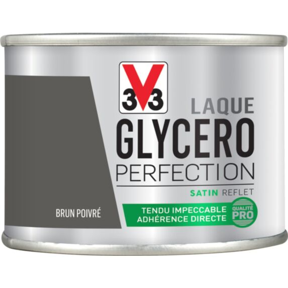 Laque glycéro satin brun poivre 125ml - V33