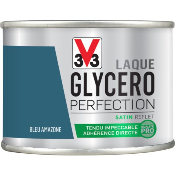 Laque glycéro bleu amazone satin 125ml - V33