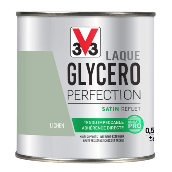 Laque glycéro lichen satin 0,5L - V33