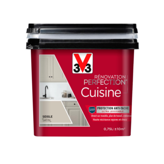 Peinture rénovation cuisine Perfection seigle satin 0,75l - V33