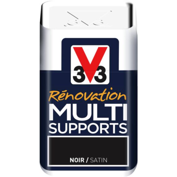 Testeur peinture Rénovation Multisupport noir satin 75ml - V33