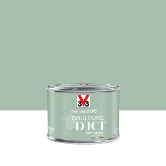 Peinture bois Couleurs d’ici 125ml vert pastel – V33