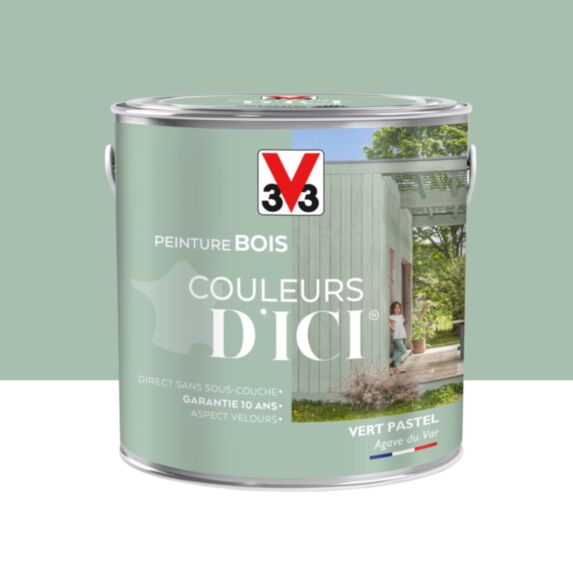 Peinture bois vert pas 2l