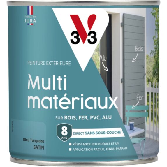 Peinture Direct Protect 0,5L bleu turquoise - V33