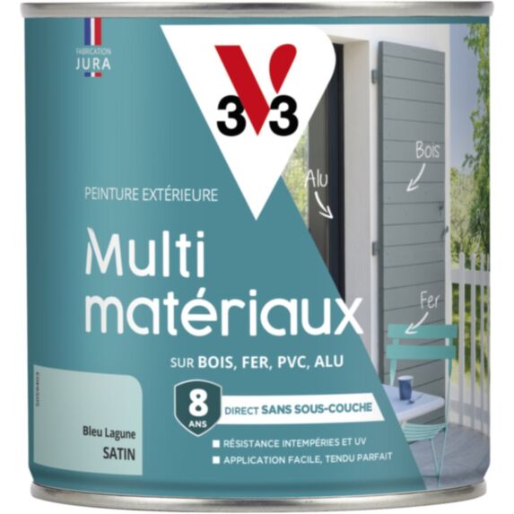 Peinture Direct Protect 0,5L bleu lagon V33