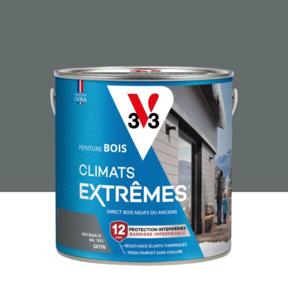 Peinture bois satin gris basal 2l
