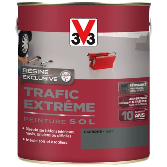 Peinture sol Trafic Extrême satin carbone 2,5L - V33