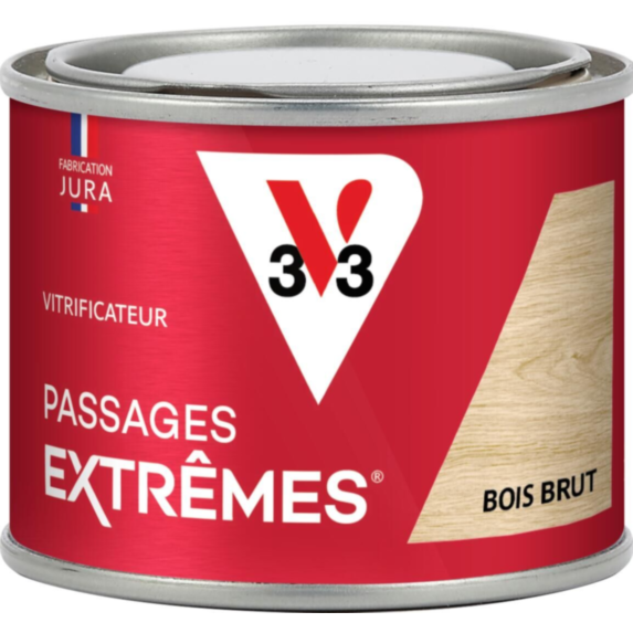 Vitrificateur passages extrêmes mat incolore bois brut 125 mL- V33