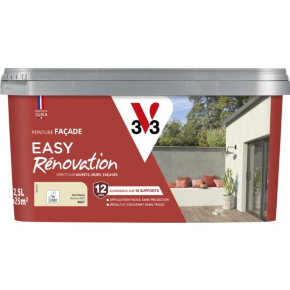 Peinture façade easy-reno 2,5 l anthracite