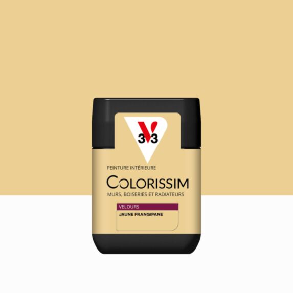 Peinture Intérieure Jaune Frangipane Velours 75ml Colorissim® - V33