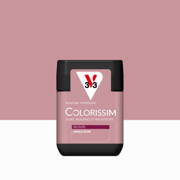 Peinture Intérieure Argile Rose Velours 75ml Colorissim® - V33
