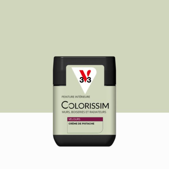 Peinture Intérieure Crème de Pistache Velours 75ml Colorissim® - V33