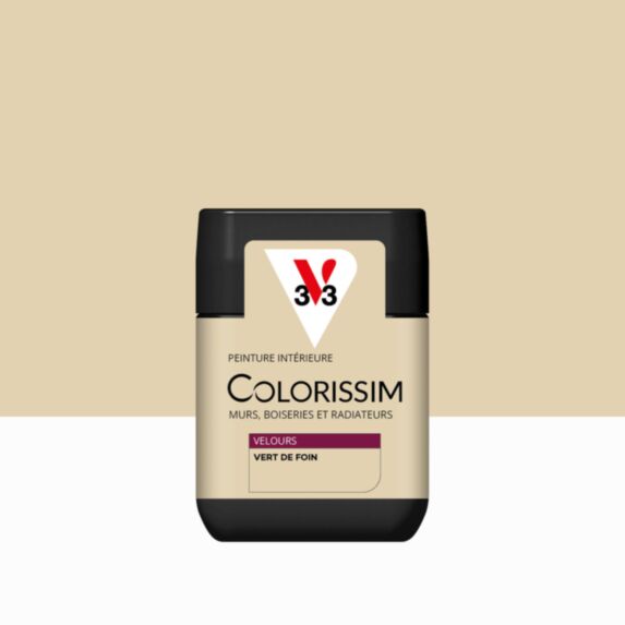 Peinture Intérieure Vert de Foin Velours 75ml Colorissim® - V33