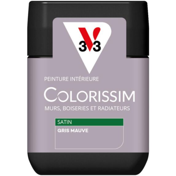 Peinture Colorissim satin gris mauve 75ml - V33