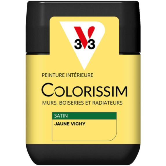 Peinture Colorissim satin jaune vichy 75ml - V33