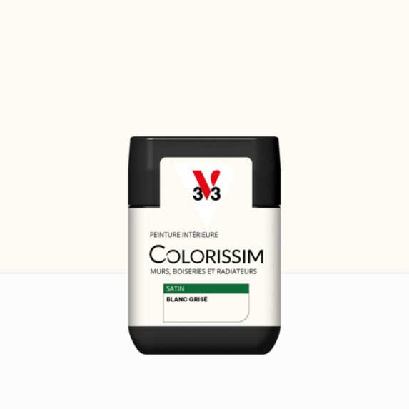 Peinture intérieure Colorissim® Blanc Grisé Satiné 75ml - V33