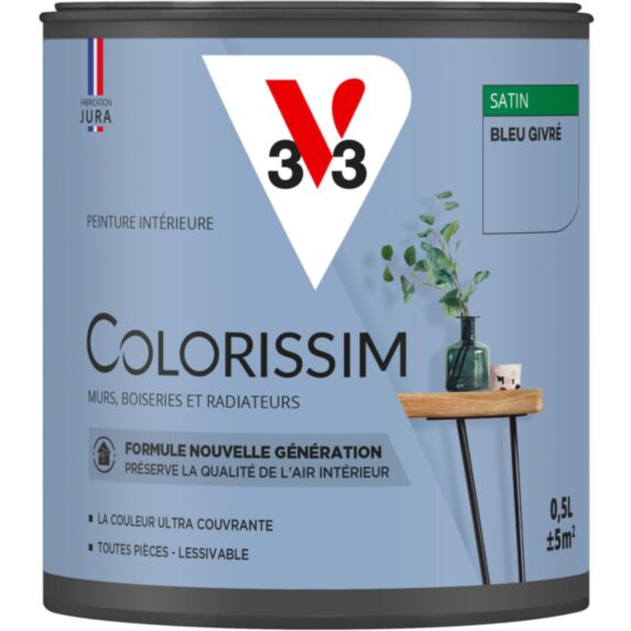 Peinture Colorissim satin 0,5L bleu givré - V33