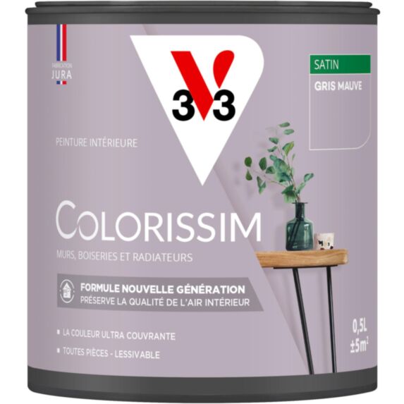 Peinture Colorissim 0,5L gris satin - V33