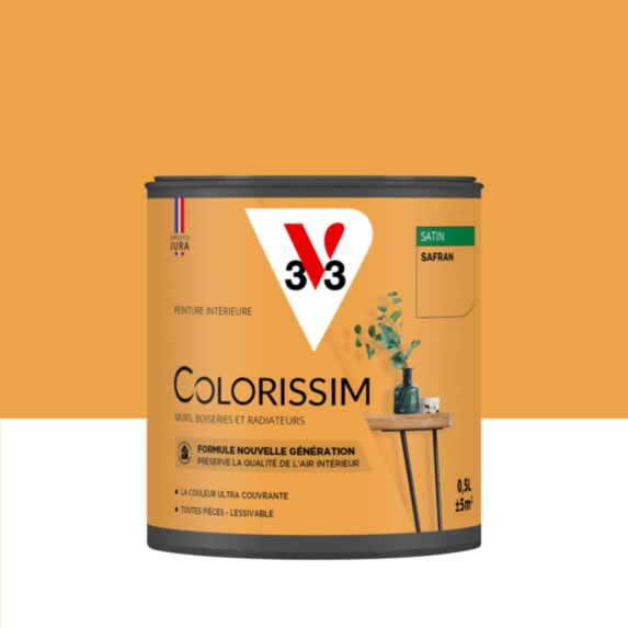 Peinture intérieure Colorissim® Safran Satiné 0,5L - V33