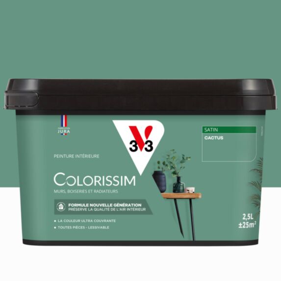 Peinture intérieure Colorissim® Cactus Satiné 2,5L - V33