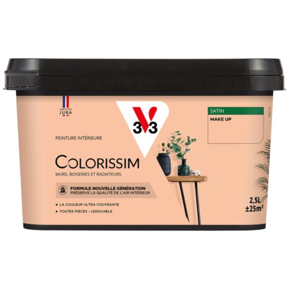Peinture colorissim 2,5 l satin make up