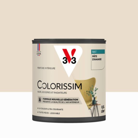 Peinture intérieure Colorissim® Pâte D'Amande Mat 0,5L - V33