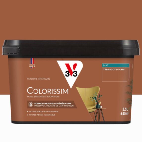 Peinture intérieure Colorissim® Terracotta Chic Mat 2,5L - V33