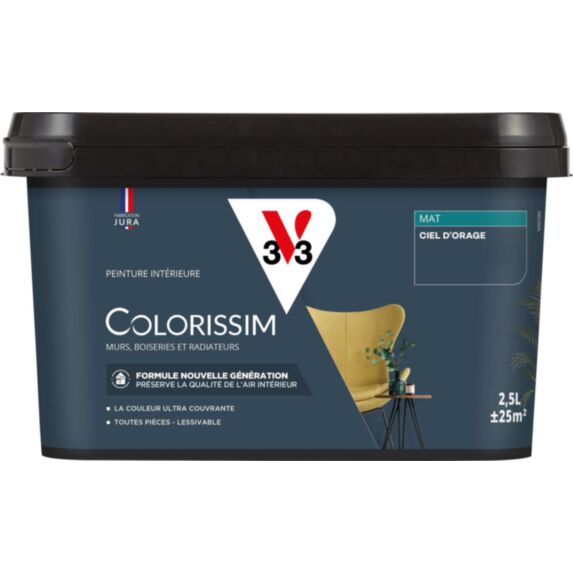 Peinture Colorissim mat ciel d'orage 2,5L - V33