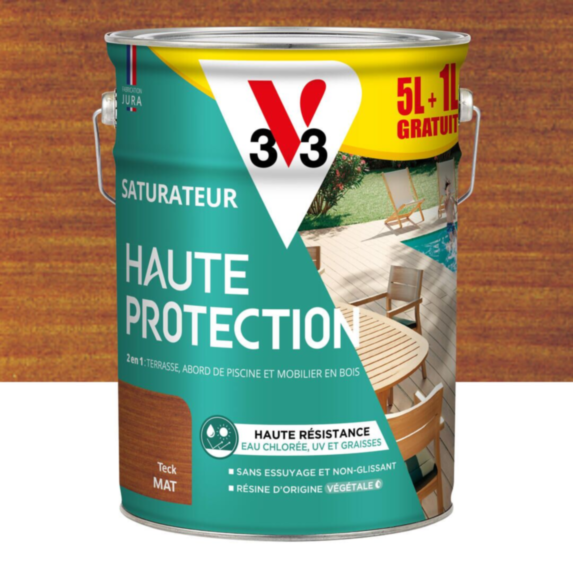 Saturateur Haute Protection teck Mat 5L + 20% - V33