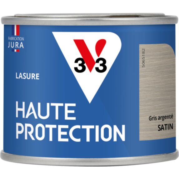 Lasure Haute Protection gris argenté Satin 125 ml - V33