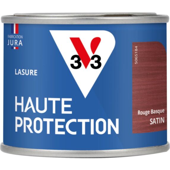Lasure Haute Protection rouge basque Satin 125 ml - V33