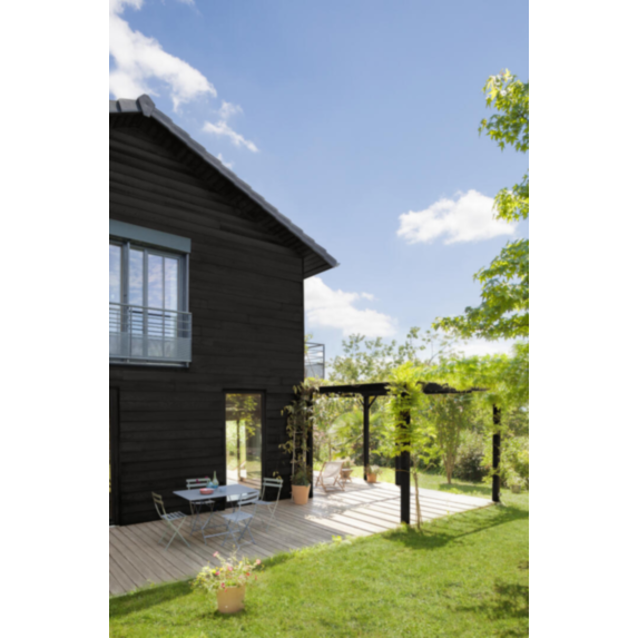 Lasure Haute Protection noir charbon Satin 125 ml - V33