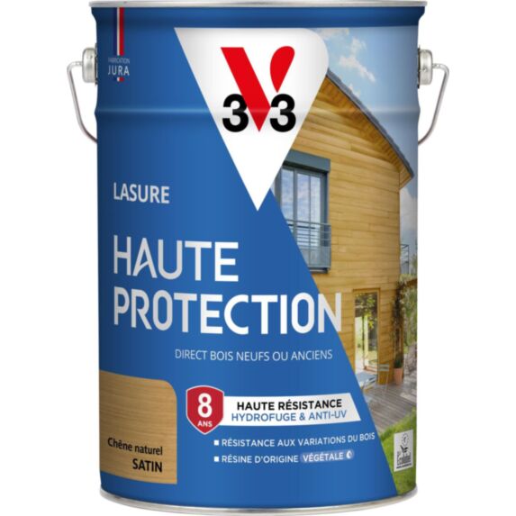Lasure Haute Protection chêne naturel Satin 5L - V33