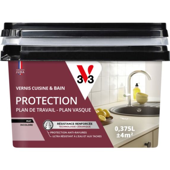 Vernis protection cuisine et bain mat 375ml - V33