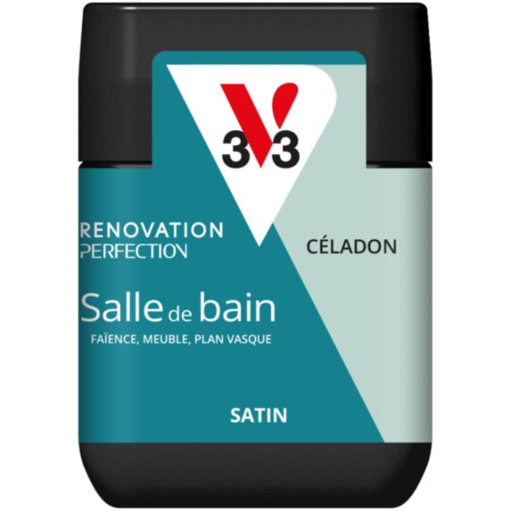 Peinture Rénovation Perfection salle de bain celadon satin 75ml - V33