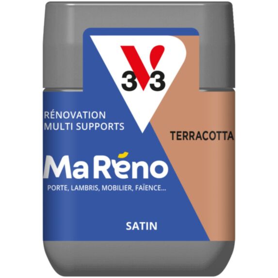 Testeur peinture Ma Reno terracotta satiné 75ml - V33